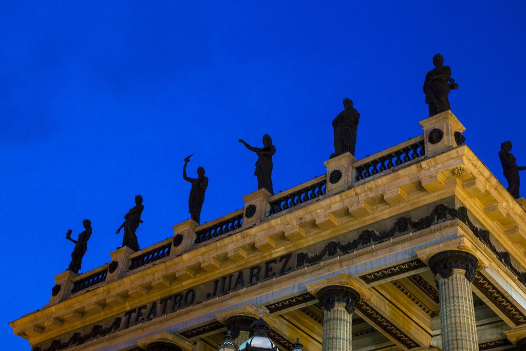 Detail of Teatro Juarez in the city of Guanajuato by Anonymous