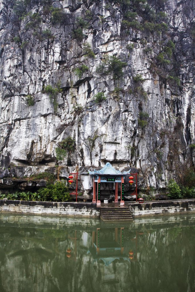Detail of The lake and small Tea House of Jingjiang Princes' City by Anonymous