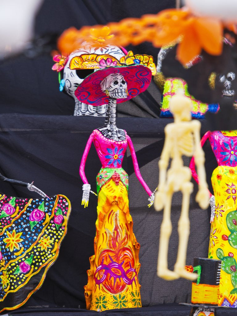 Detail of Catrina doll on sale for the Day of the Dead Celebration by Anonymous