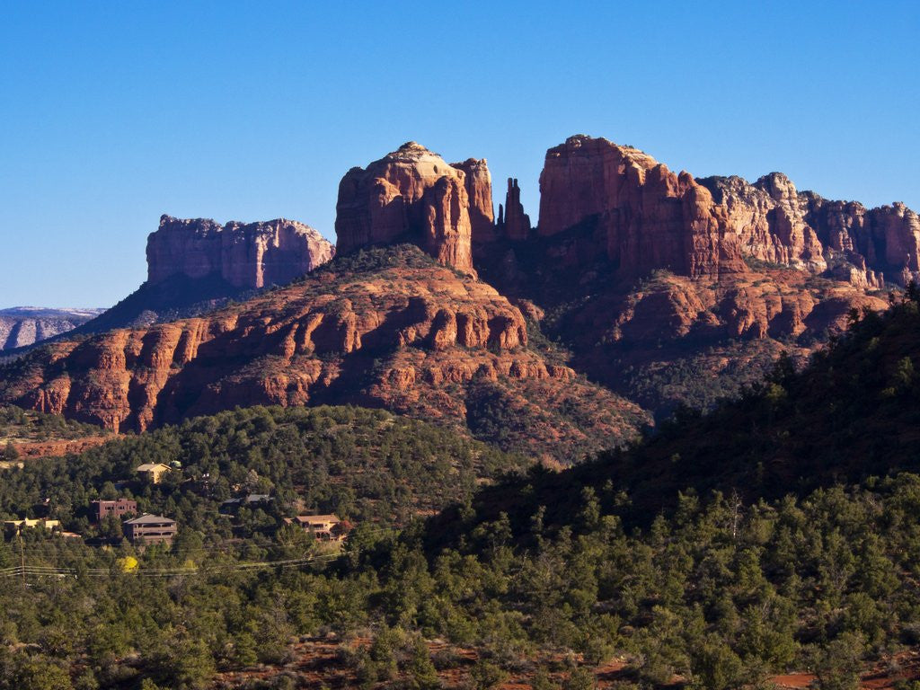 Detail of Red Rock Mountains near Red Rock Crossing by Anonymous