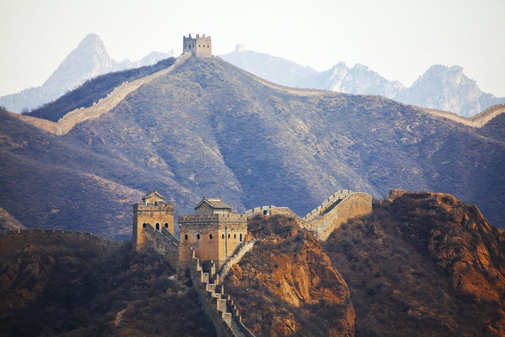 Detail of Evening Light on The Great Wall of China by Anonymous