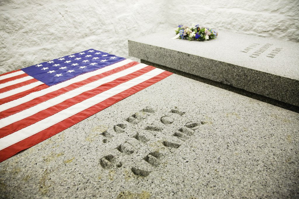 Detail of John Adams and John Quincy Adams Burial Tomb by Anonymous