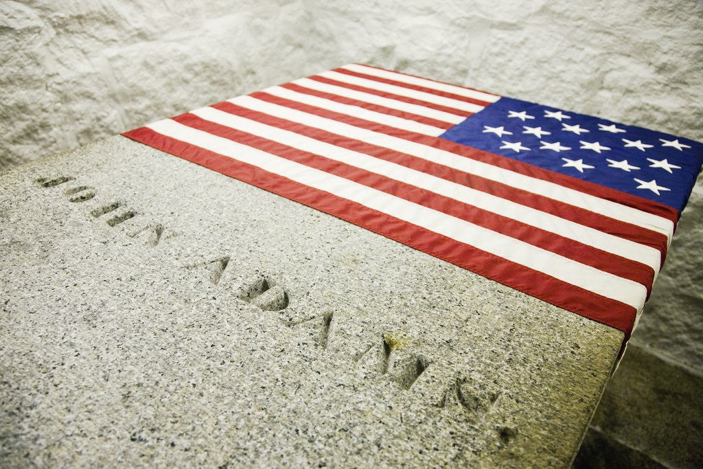 Detail of John Adams and John Quincy Adams Burial Tomb by Anonymous