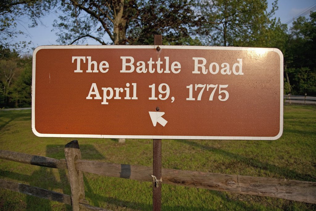 Detail of Road Sign for American Revolution by Anonymous