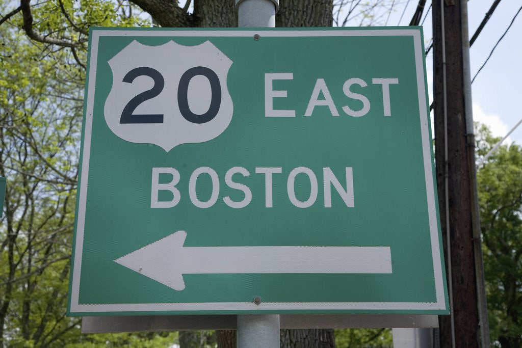 Detail of Route 20 East, Boston, MA by Anonymous