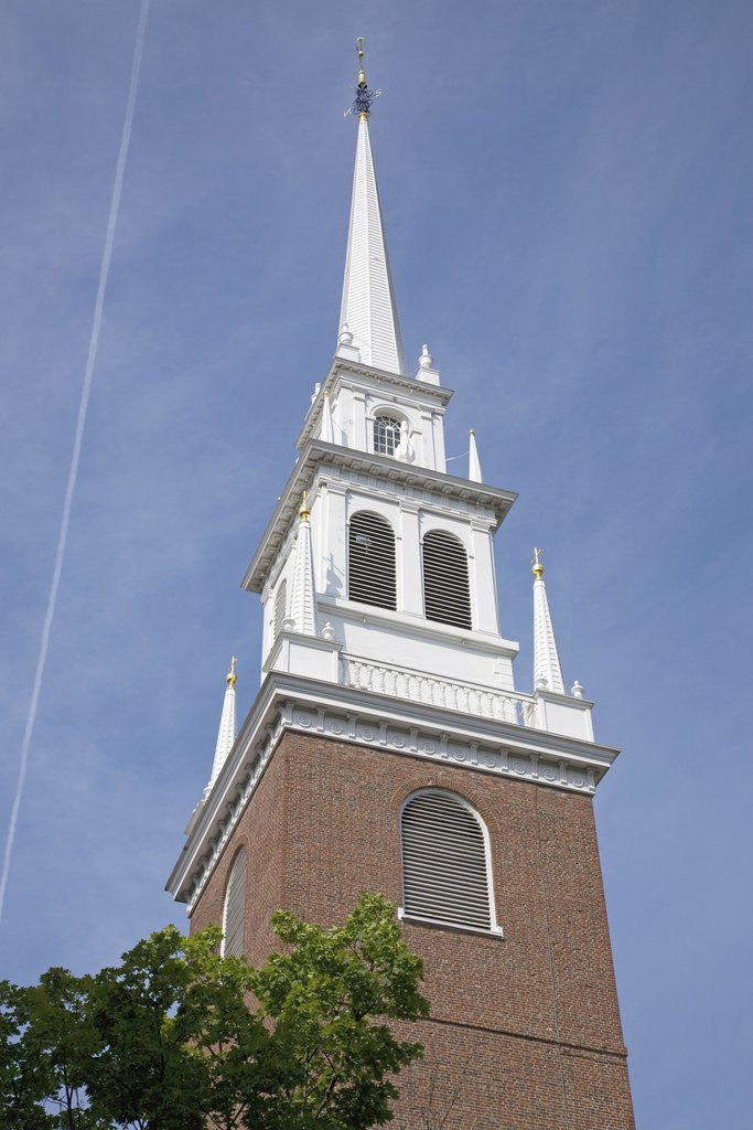 Detail of Paul Revere's Old North Church, Boston, MA by Anonymous