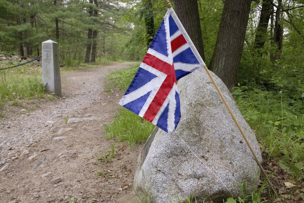 Detail of British Flag honoring losses during American Revolution by Anonymous