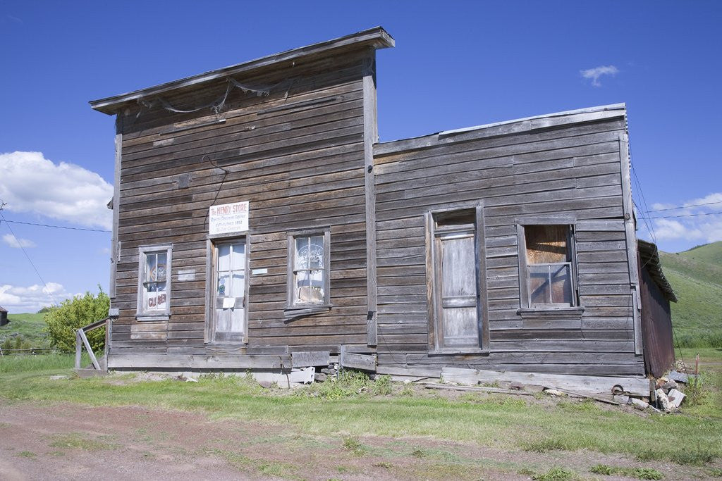 Detail of Deserted western town front by Anonymous
