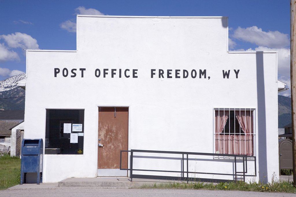 Detail of Freedom, Wyoming Post Office by Corbis