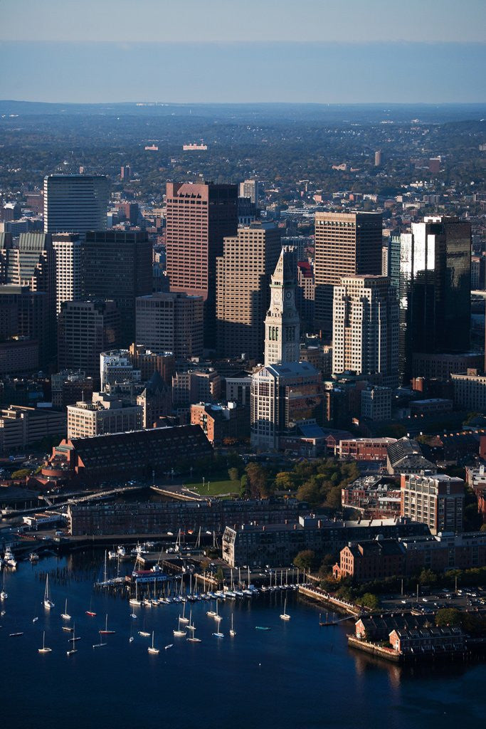 Detail of Sunrise Aerials of Boston Skyline and New England by Anonymous