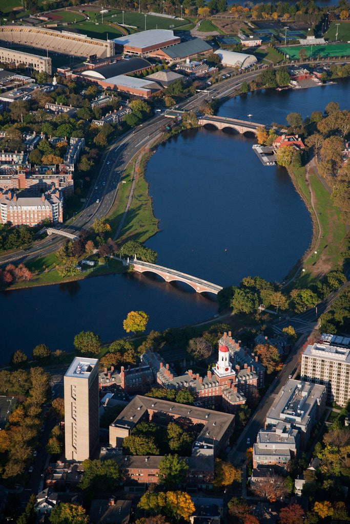 Detail of Sunrise Aerials of Charles River, Boston and New England by Anonymous