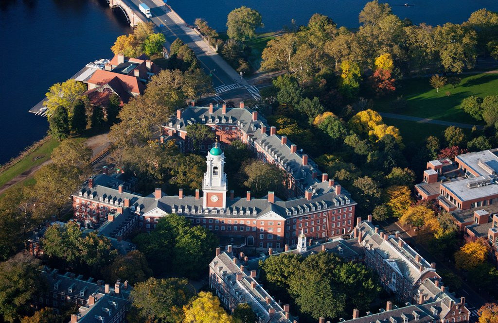 Detail of Sunrise Aerials of Eliot House Clock Tower, Harvard, New England by Anonymous