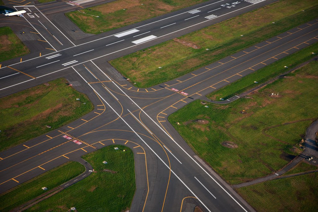 Detail of Aerials of Boston Logan International Airport by Anonymous