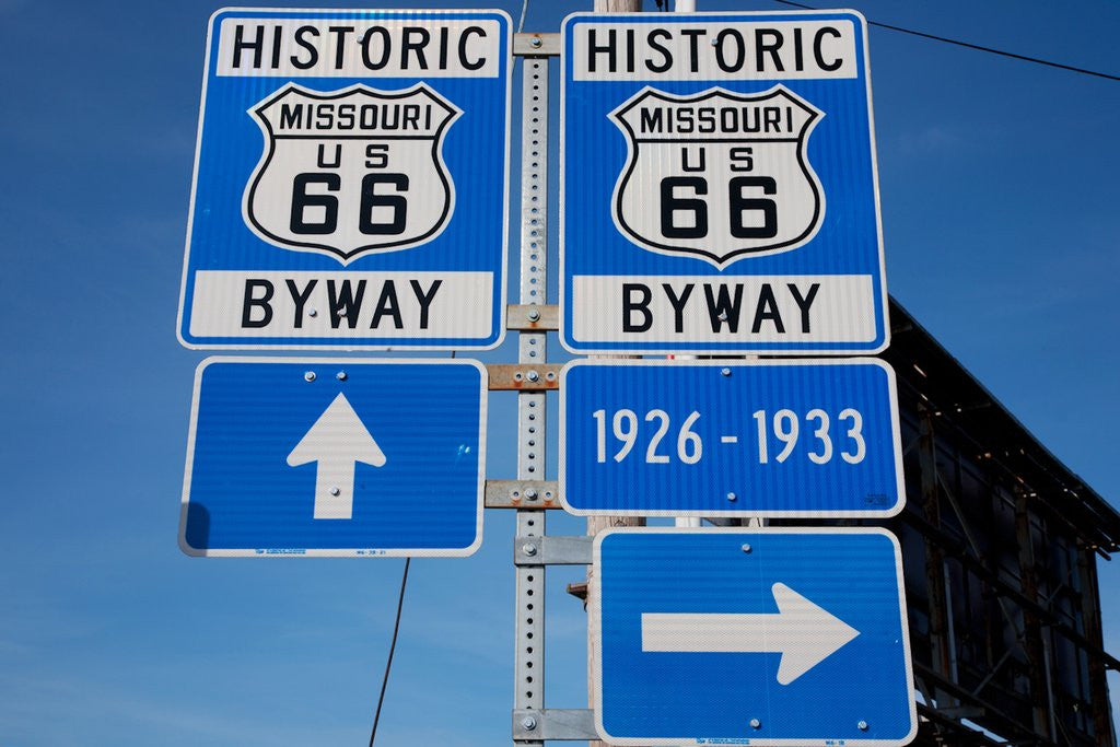 Detail of Historic Route 66 by Corbis