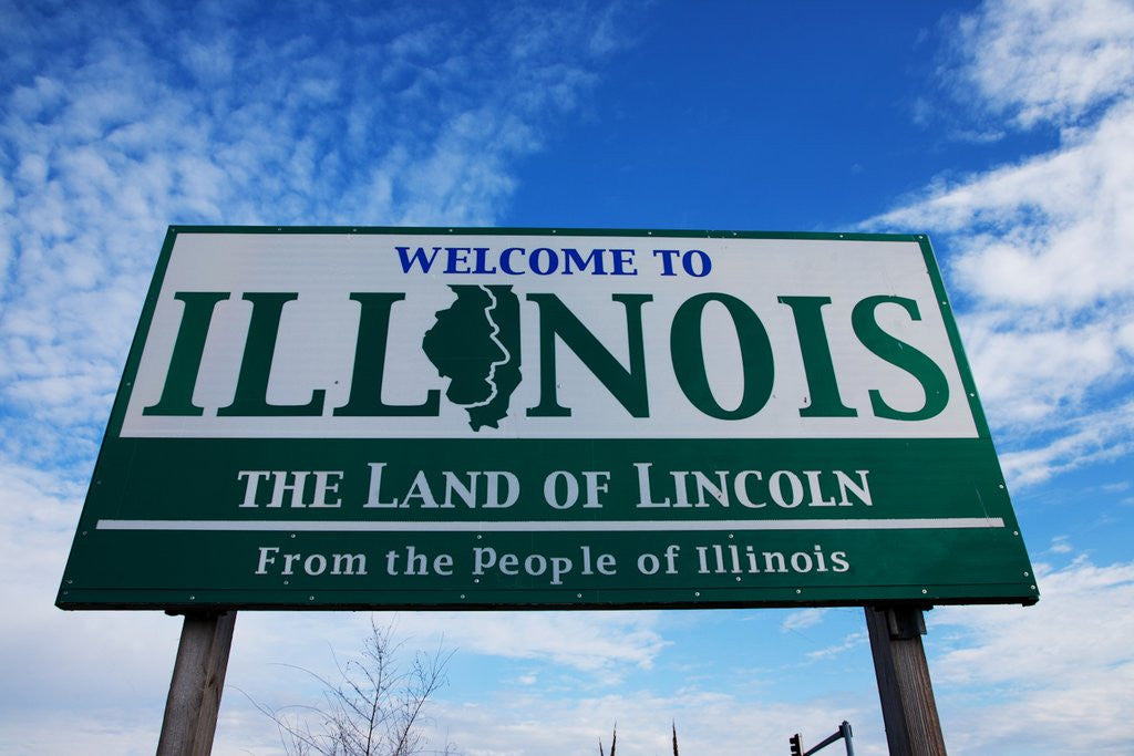 Detail of Welcome to Illinois by Anonymous