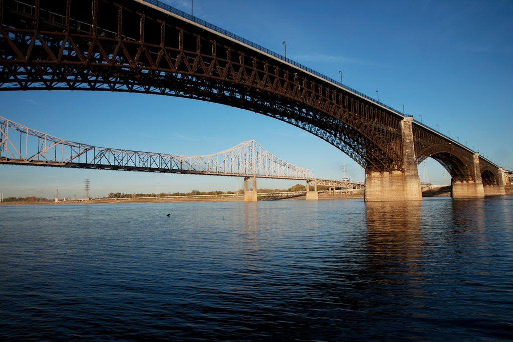 Detail of Eads Bridge on the Mississippi River, St. Louis, Missouri by Anonymous