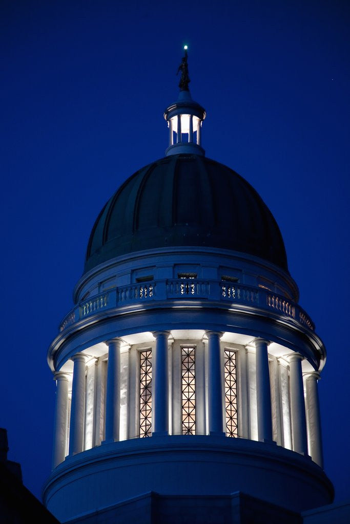 Detail of Maine State Capitol Building, Augusta Maine by Anonymous