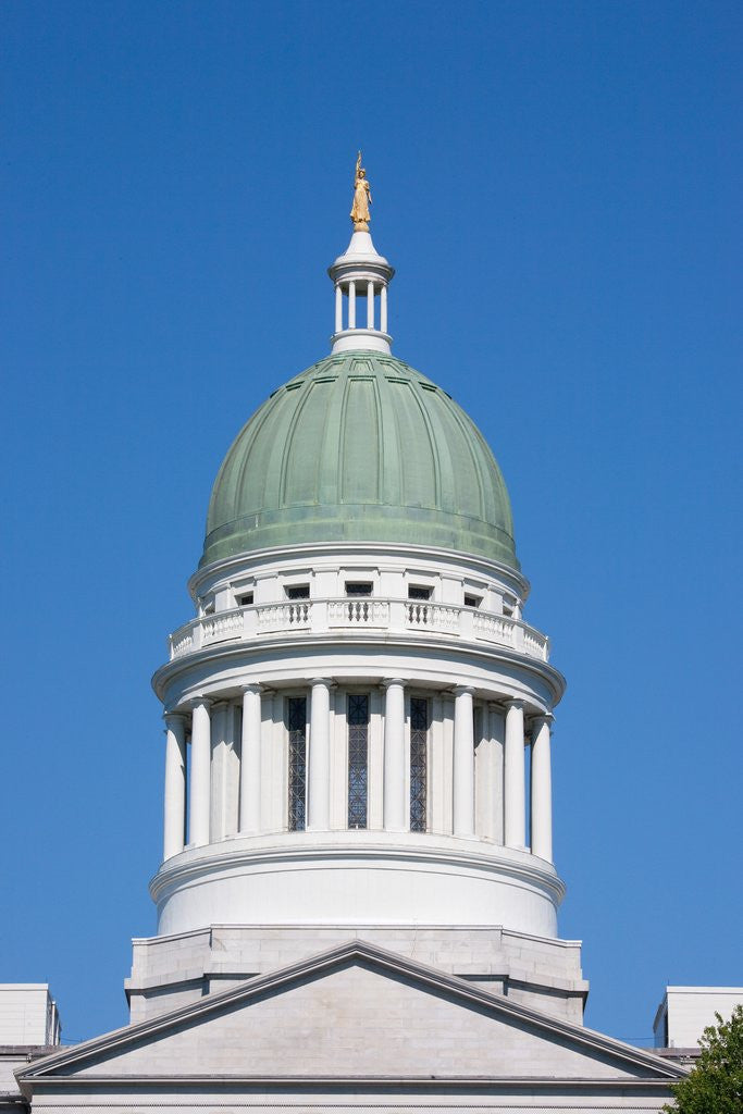 Detail of Maine State Capitol Building, Augusta Maine by Anonymous