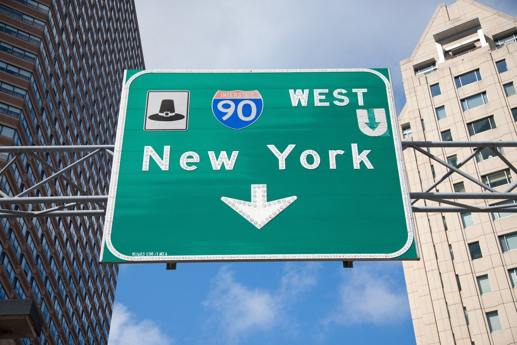Detail of This way to New York City by Anonymous