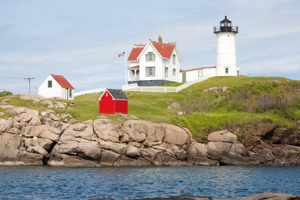 Detail of Nubble Lighthouse, Cape Neddick, York, Maine by Anonymous