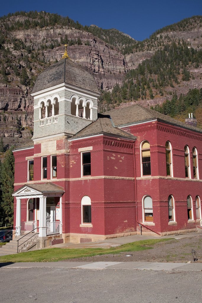 Detail of Ouray County Courthouse, Ouray, CO by Anonymous