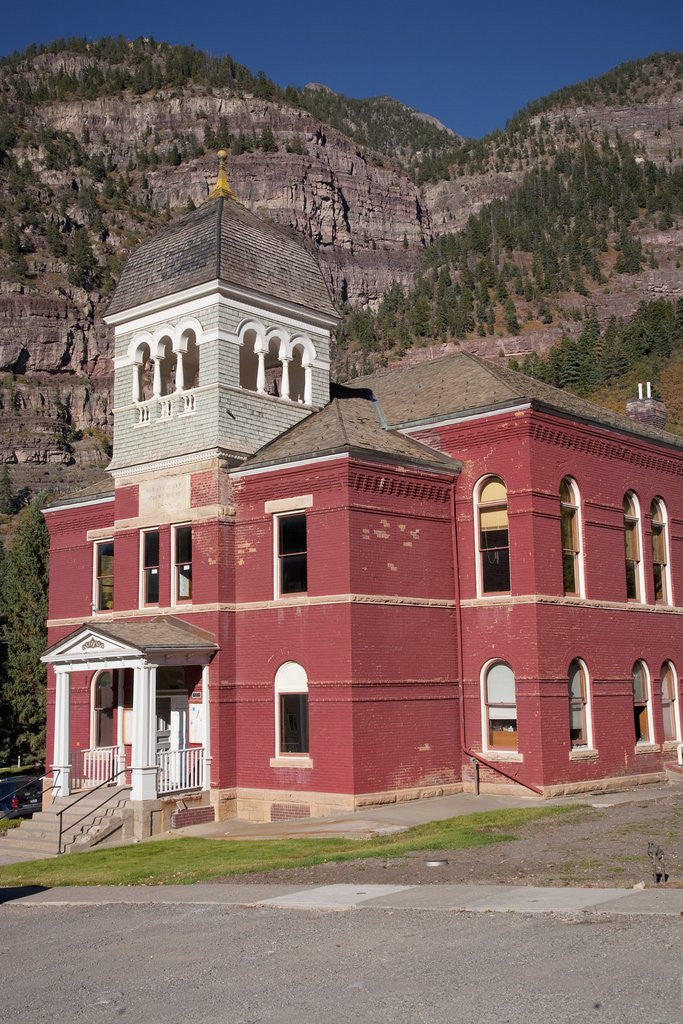 Detail of Ouray County Courthouse, Ouray, CO by Corbis
