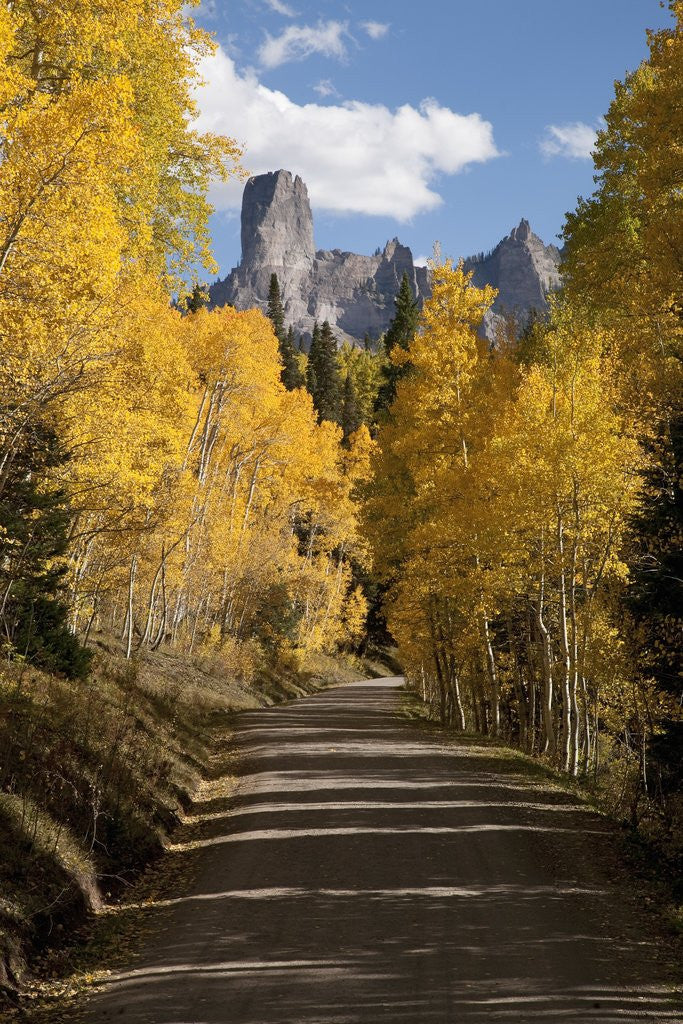 Detail of Chimney Peak and Courthouse Mountains in the Uncompahgre National Forest, Colorado by Anonymous