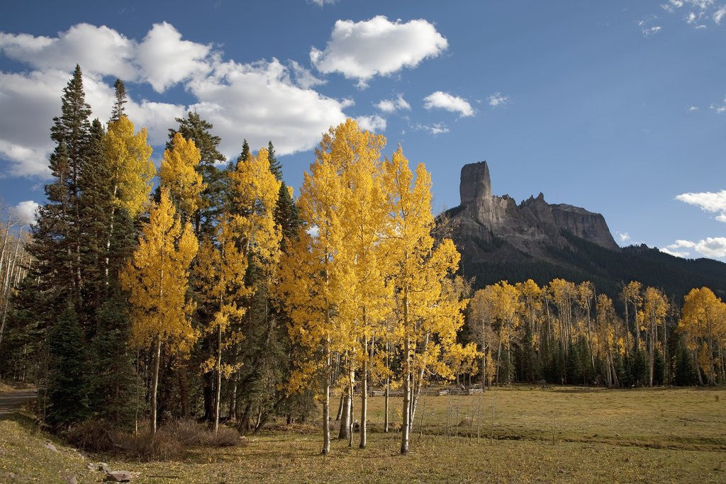 Detail of Chimney Peak and Courthouse Mountains in the Uncompahgre National Forest, Colorado by Anonymous