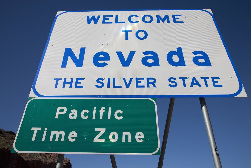 Nevada Message Sign Welcome to Nevada - the Silver State Road sign and
