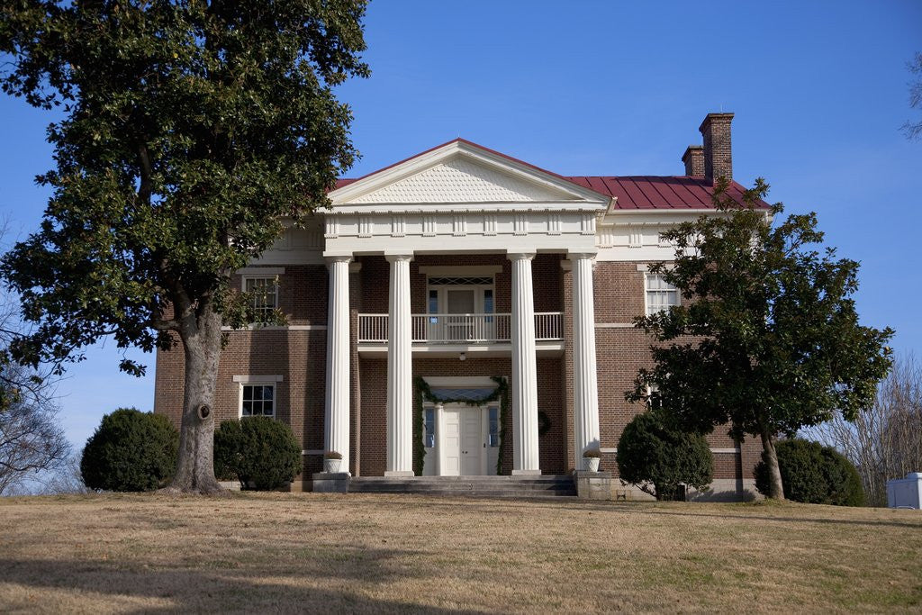 Detail of Tulip Grove Greek Revival home of Andrew Jackson Donelson, President Andrew Jackson's secretary, The Hermitage, Nashville, TN by Anonymous