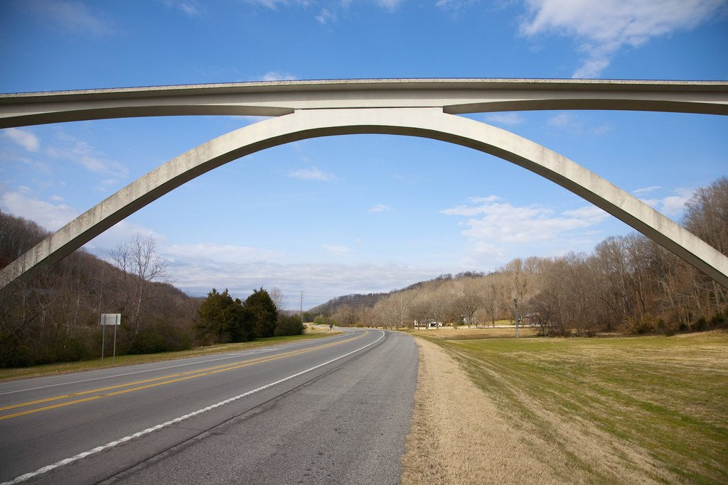 Detail of Natchez Trace Parkway arched bridge, Nashville, TN by Anonymous