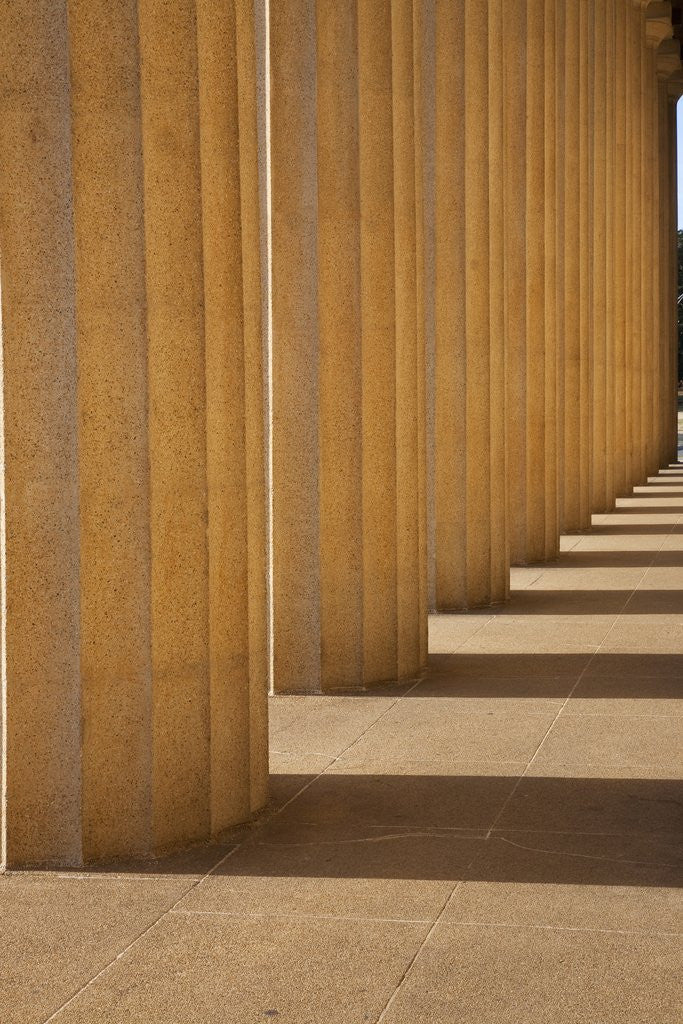 Detail of Columns of The Parthenon, Centennial Park, Nashville, Tennessee by Corbis