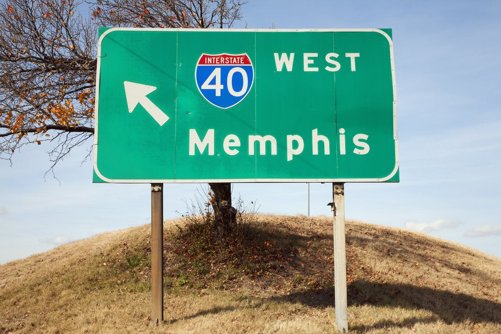 Detail of Route 40 to Memphis by Anonymous