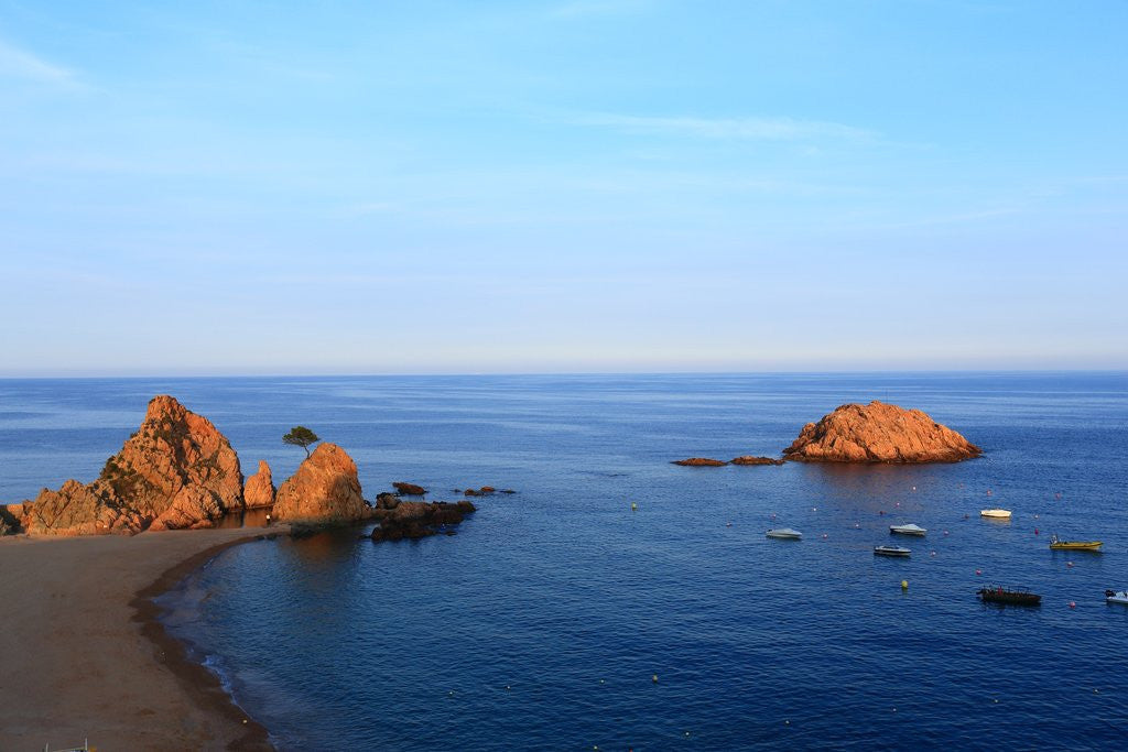 Detail of Baia de Tossa, the Illa on the bay by Anonymous