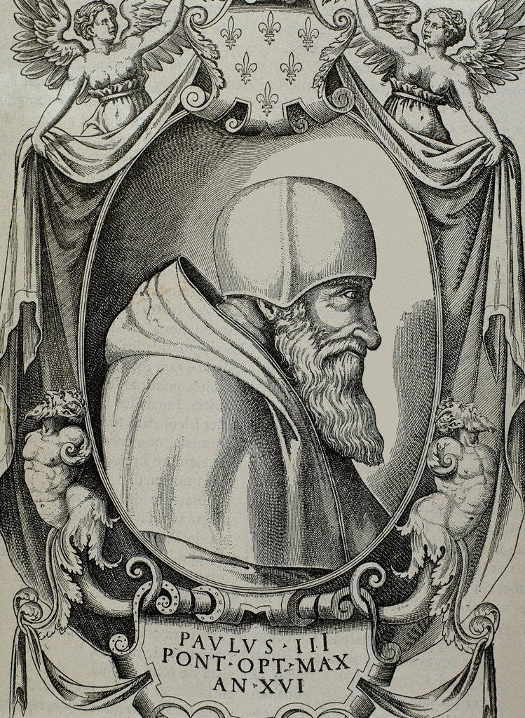 Detail of Paul III (1468-1549). Born Alessandro Farnese. by Anonymous