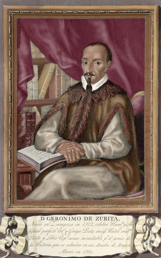 Detail of Jeronimo de Zurita y Castro (1512-1580). Spanish historian. by Anonymous