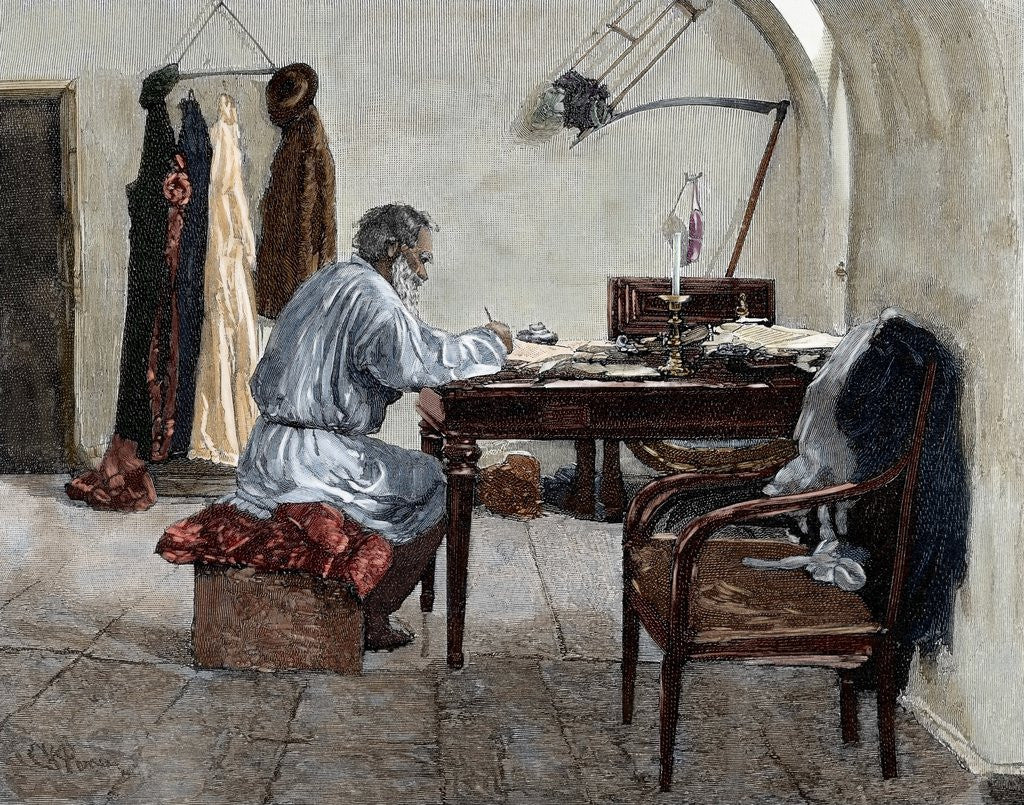 Detail of Leo Tolstoy (1828-1910). Russian writer. by Anonymous