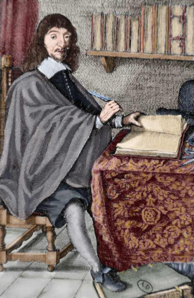 Detail of Descartes, Rene (1596-1650). French philosopher. by Anonymous