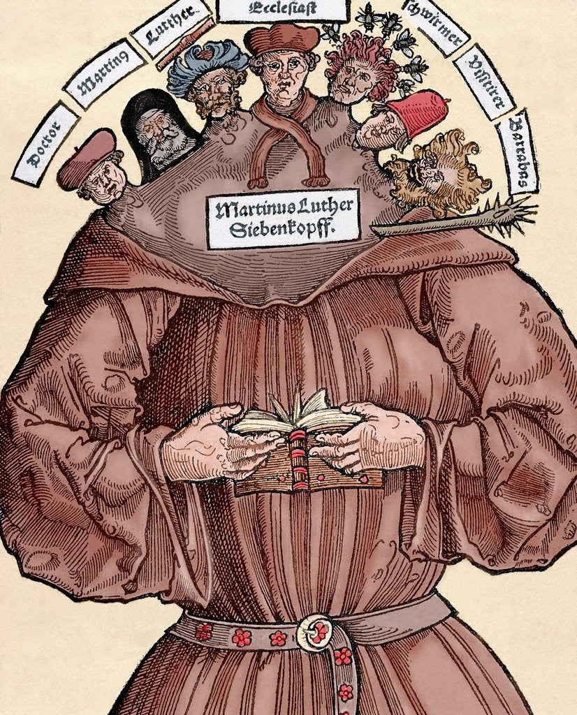 Detail of Protestant Reformation. Satire against Martin Luther (1483-1546). by Anonymous