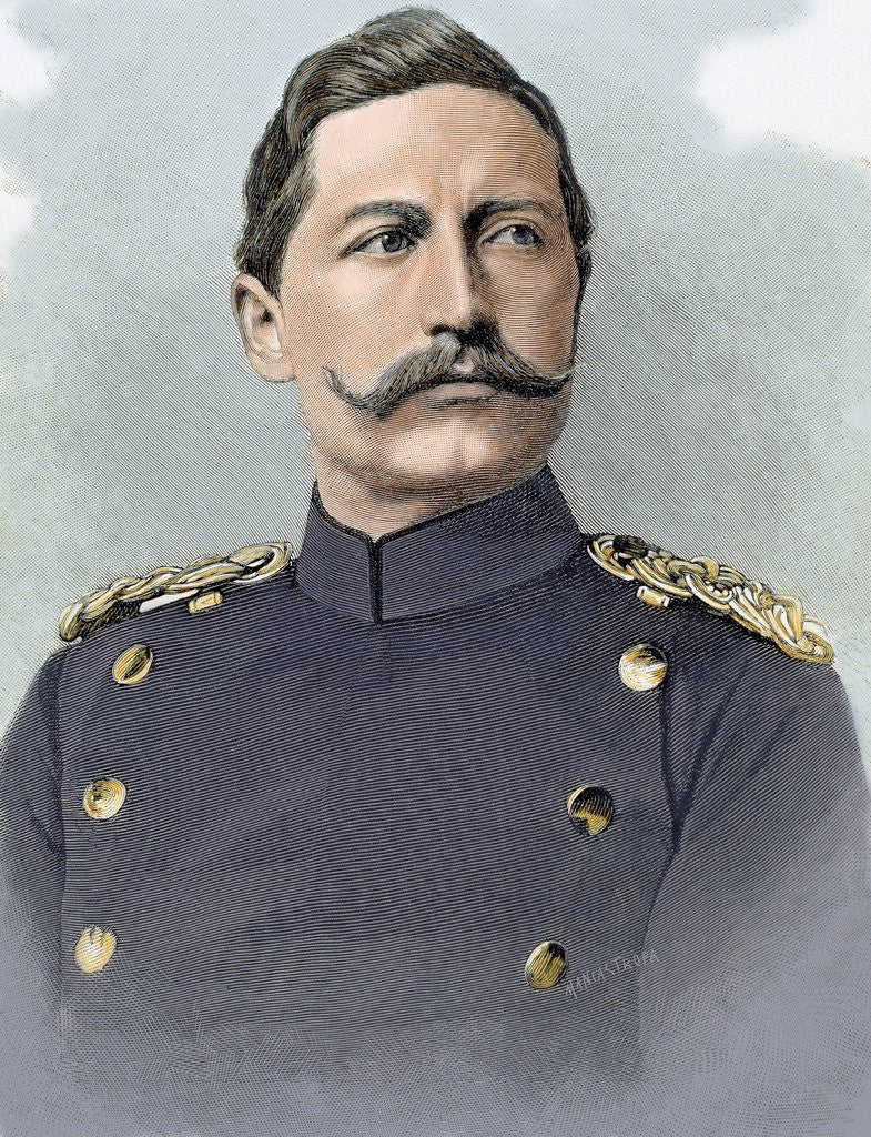 Detail of Wilhelm II of Germany (1859- 1941). King of Prussia and German Emperor . by Anonymous