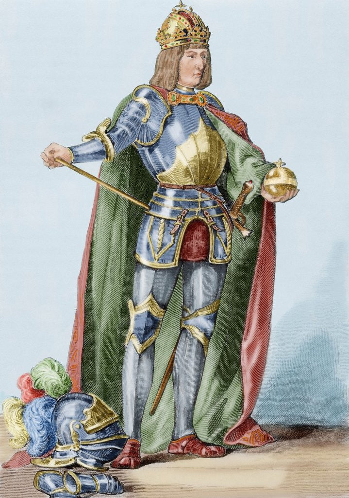 Detail of Maximilian I (1459-1519), Holy Roman Emperor. by Corbis