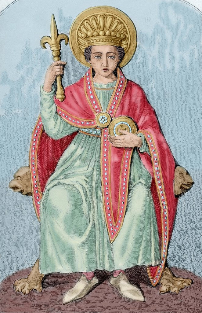 Detail of Pepin of Herstal, (635/45- 714). by Anonymous