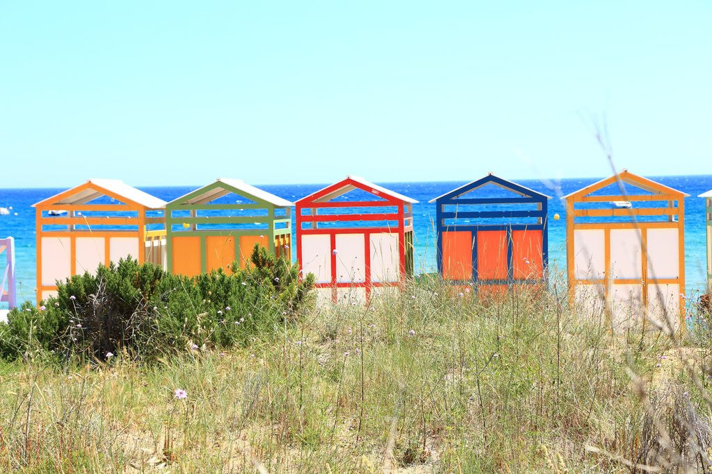 Detail of The famous Banys de S'AgarÃ² on the S'AgarÃ² beach by Anonymous