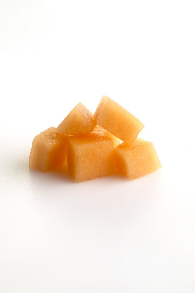 Detail of Large diced cantalope by Anonymous