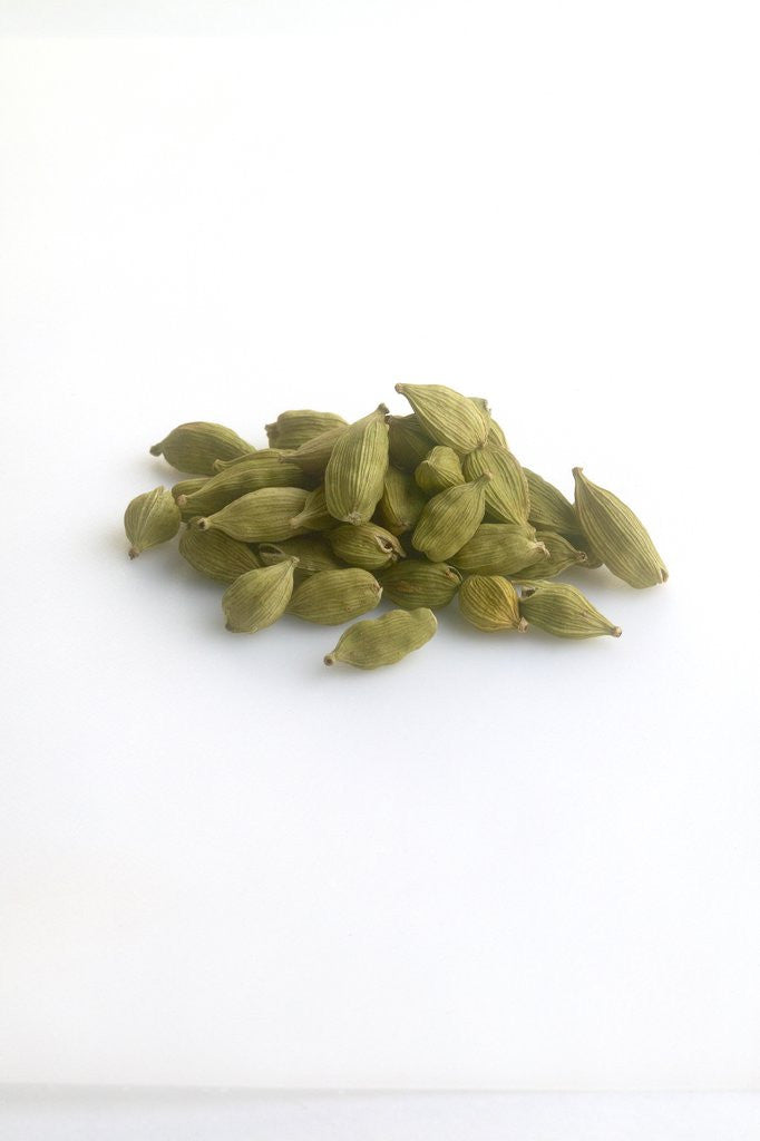 Detail of Green cardamom pods by Anonymous