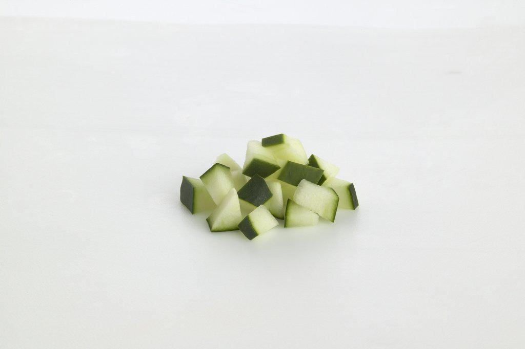 Detail of Diced cucumber by Anonymous