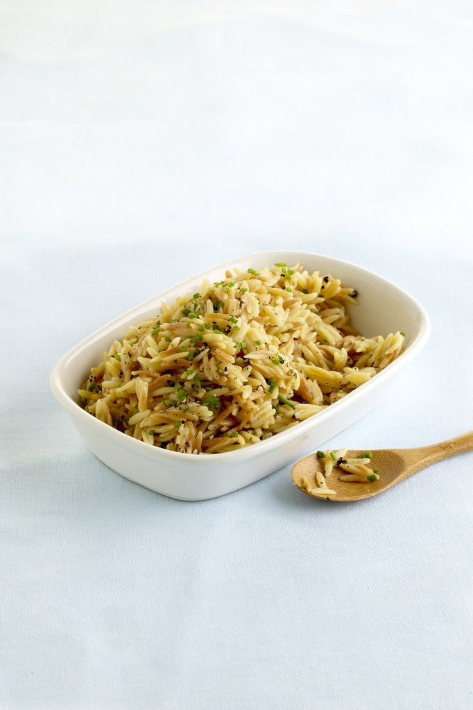 Orzo with brown butter and parmesan by Corbis