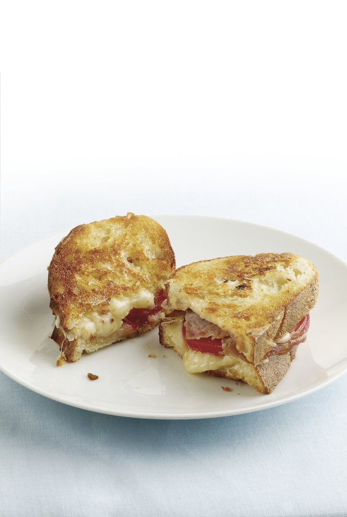 Detail of Grilled cheese with prosciutto by Anonymous