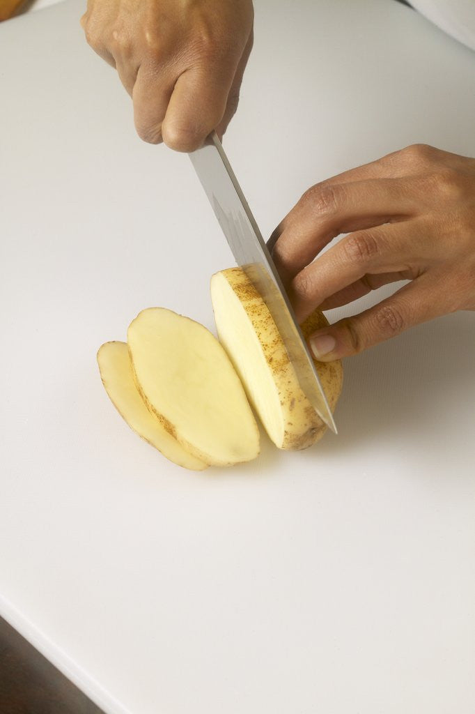 Detail of Sliced potato by Anonymous