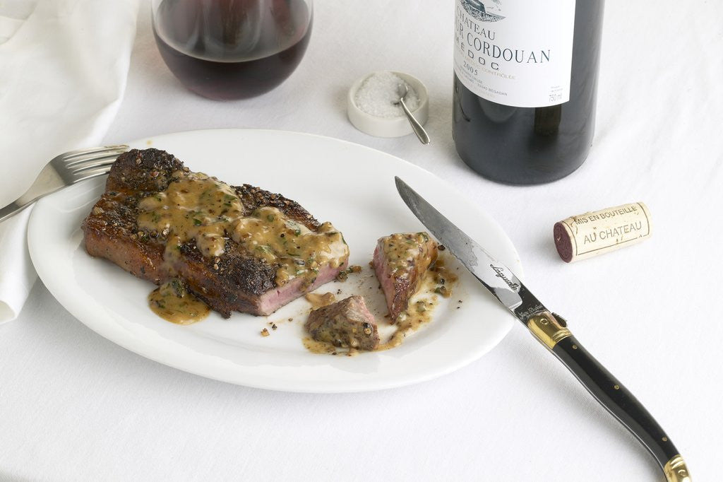 Detail of Steak au poivre by Anonymous